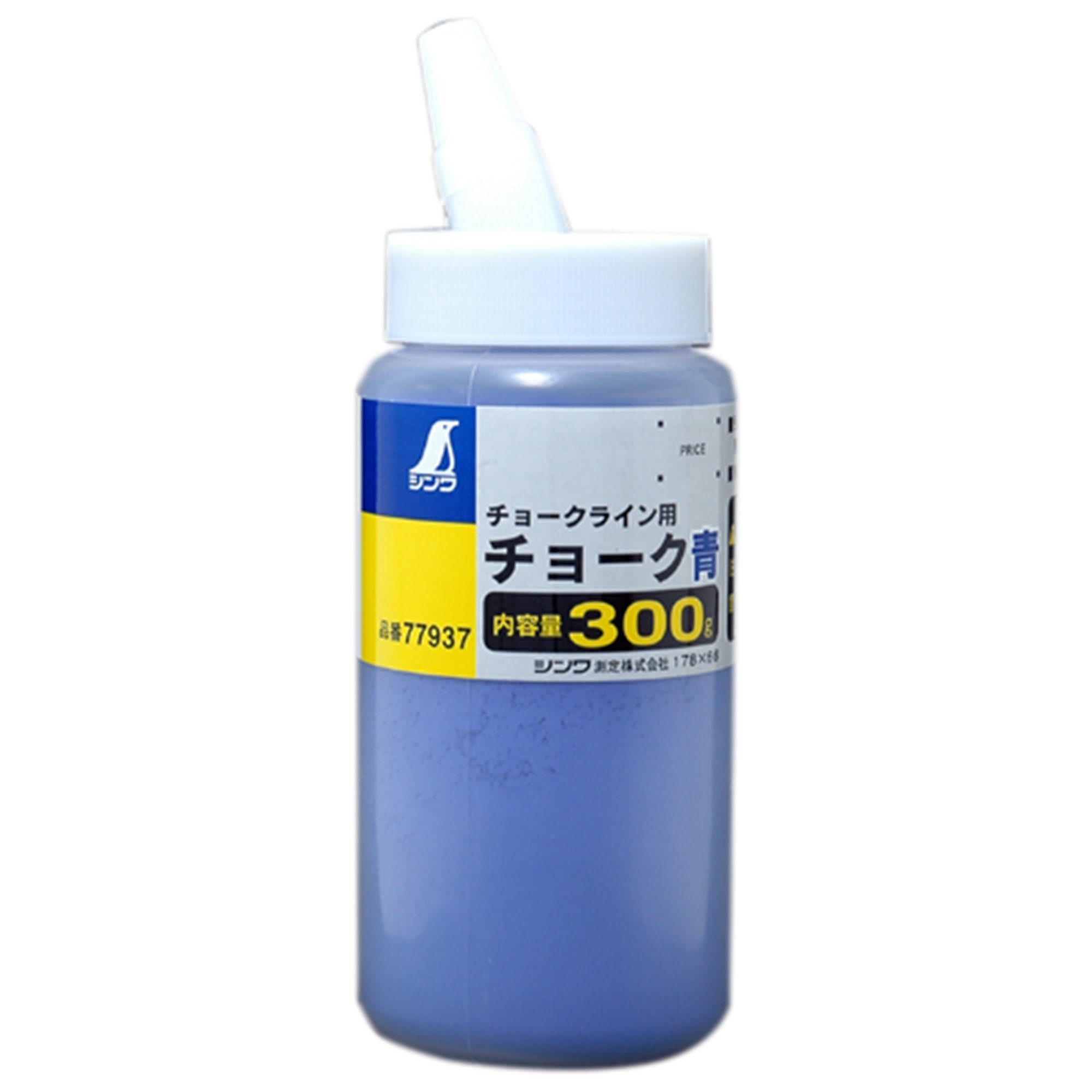 Shinwa Sokutei 77937 Premium Blue Line Chalk Powder - 10.6 oz (300g) for Construction, Carpentry & DIY Projects - High Visibility Marking Tool for Floor Layouts, Concrete Work & Woodworking
