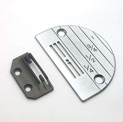 Industrial Sewing Machine Feed Dog & Plate Set - Heavy Duty Replacement Parts for Professional Sewing Machines | Perfect for Upholstery, Leatherwork & Textile Manufacturing