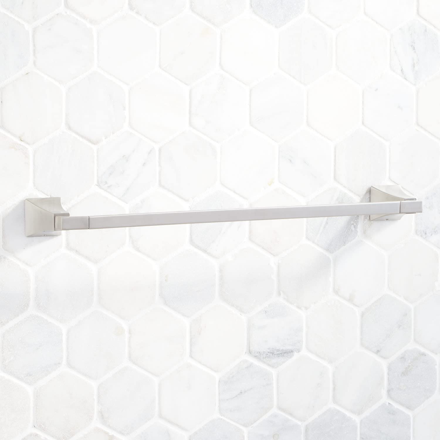 Signature Hardware 446946 Vilamonte 24-Inch Chrome Towel Bar - Bathroom & Kitchen Accessory for Modern Homes