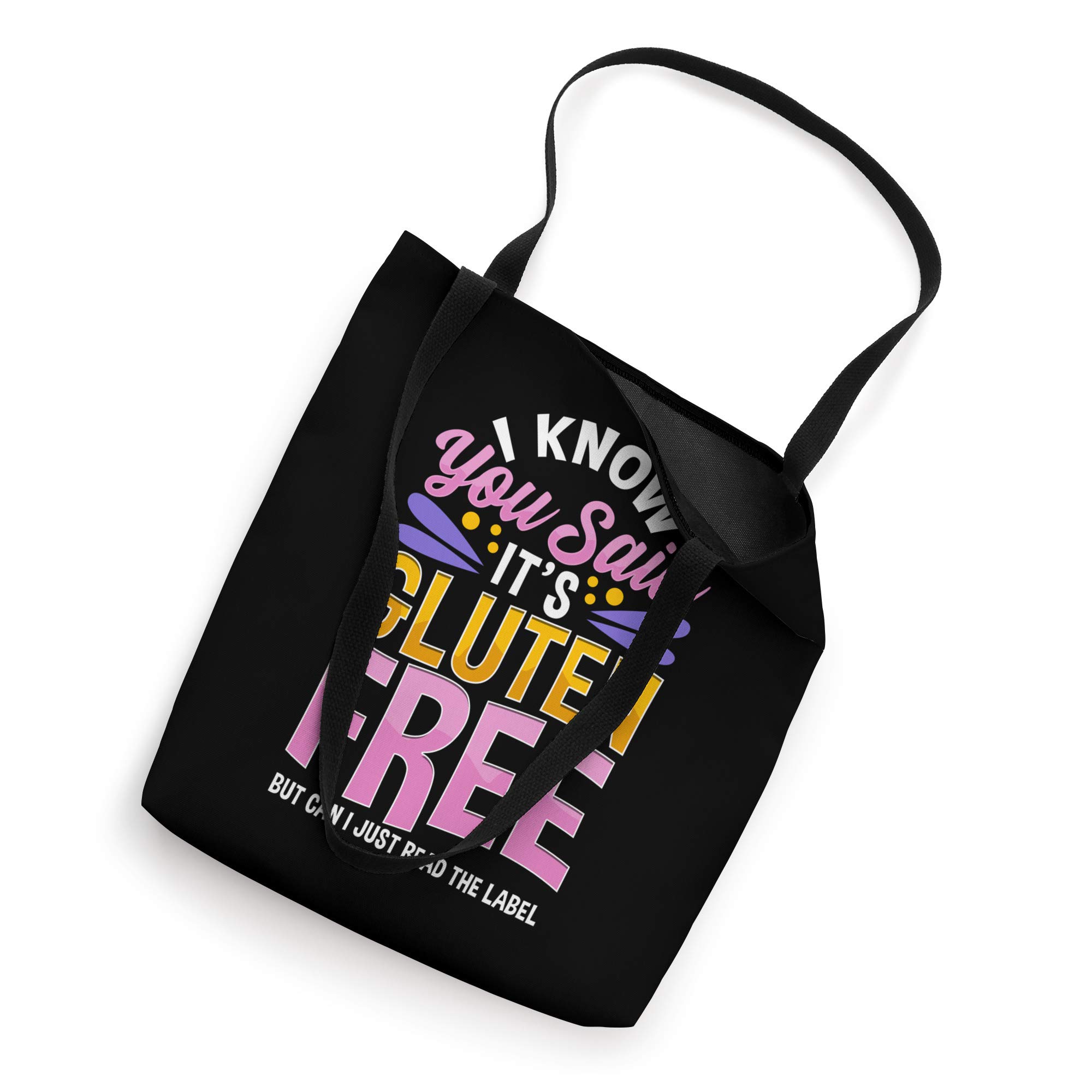 Funny Gluten-Free T-Shirt & Tote Bag Set - I Know You Said It's Gluten-Free - Perfect for Celiac Awareness & Food Allergy Humor Gifts