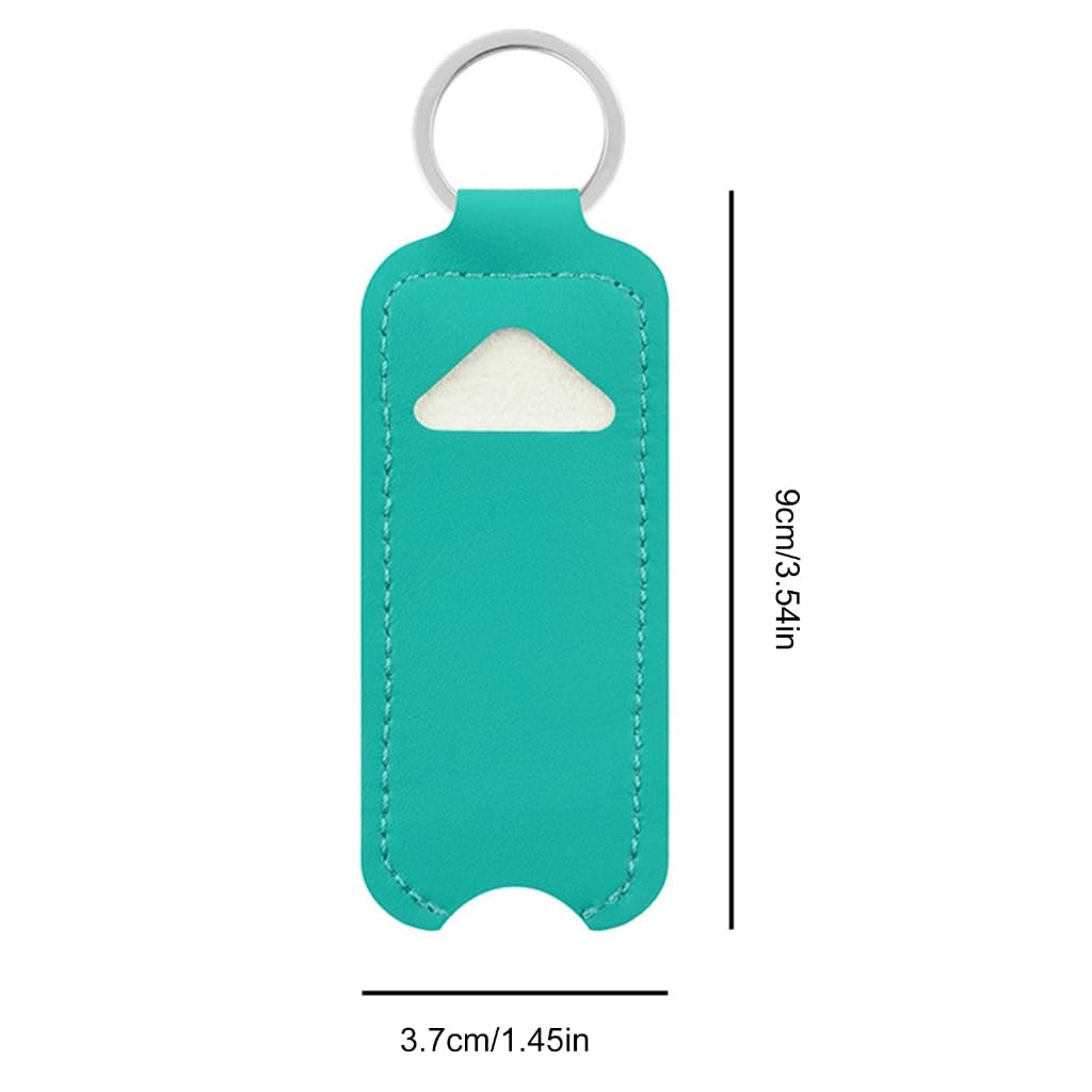Lip Balm Holder Keychain - Portable Lipstick & Gloss Organizer with Keyring for Women - Perfect for Backpack, Purse & Travel Accessories