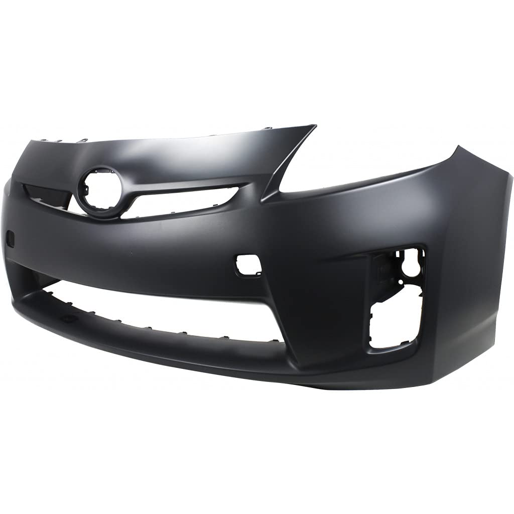 CAPA Certified Toyota Prius Front Bumper Cover 2010-2011 Model | Primed Replacement with Headlights | Part# TO1000359 & 5211947917 | Perfect for Collision Repair & Auto Restoration Projects