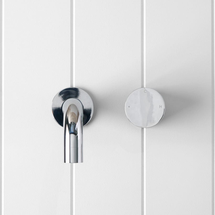 Wall Spout with Progressive Wall Mixer in Chrome - Perfect for Modern Kitchen & Bathroom Faucet Upgrades