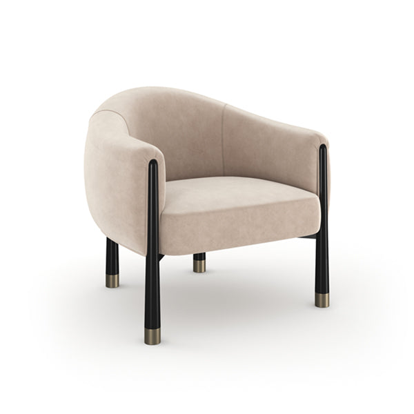 Baton Accent Chair by Caracole - Modern Upholstered Living Room Furniture (UPH 024 034 C) - Perfect for Lounge, Reading Nook & Home Office Decor