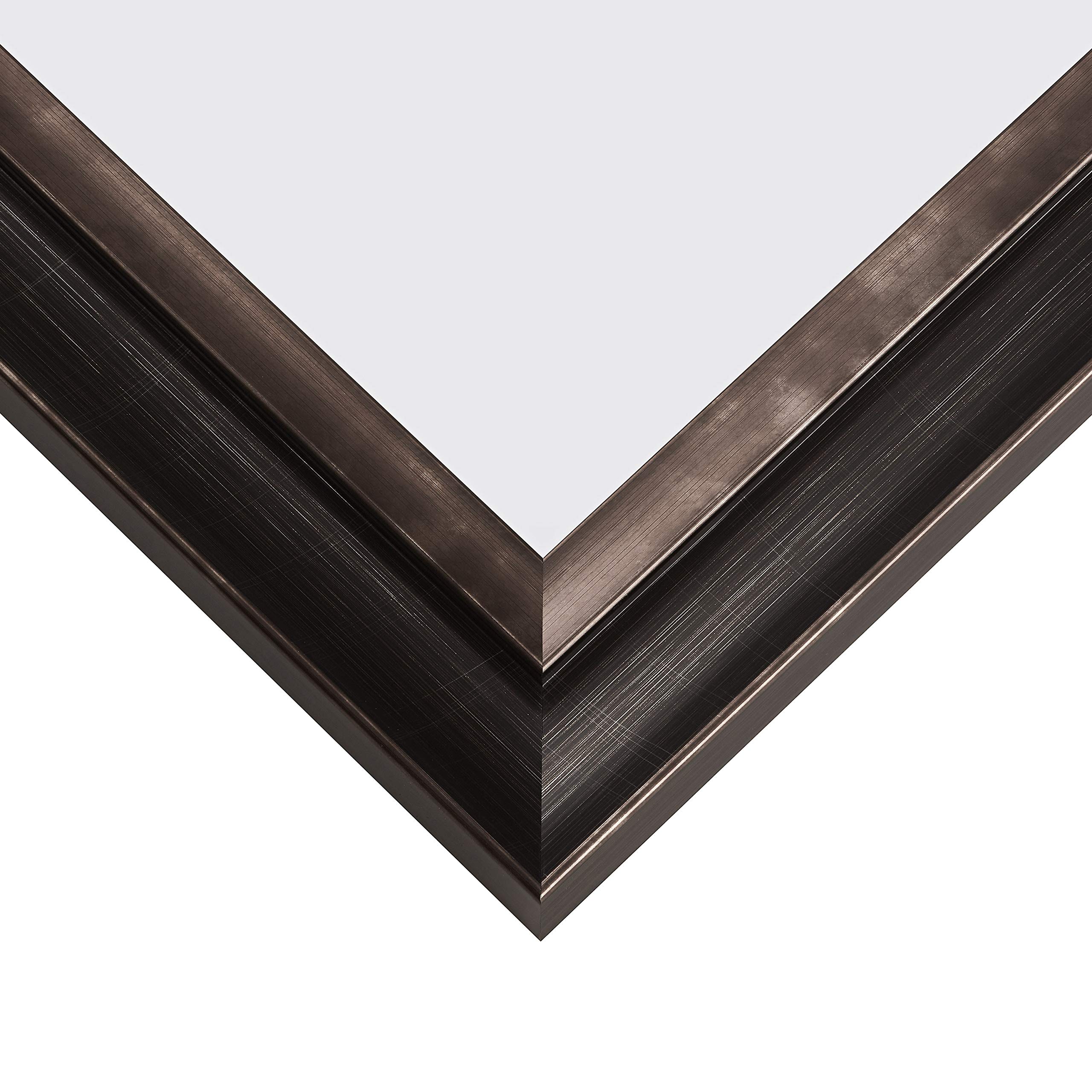 Craig Frames Ventura 12x18 Inch Picture Frame - Scratched Black Finish for Wall Art, Photos & Home Decor