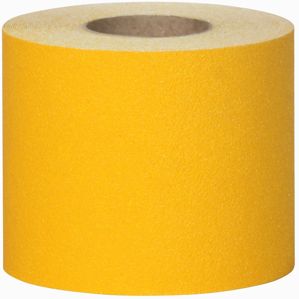 Jessup Safety Track 3336 Non-Slip High Traction Safety Tape - Commercial Grade, Mop Friendly, 46-Grit, Yellow, 6