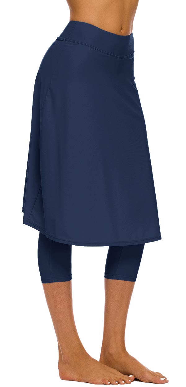 Seagoo Women's UV Protection Swim Skirt with Leggings - Quick Dry Swimwear for Beach, Pool & Water Sports