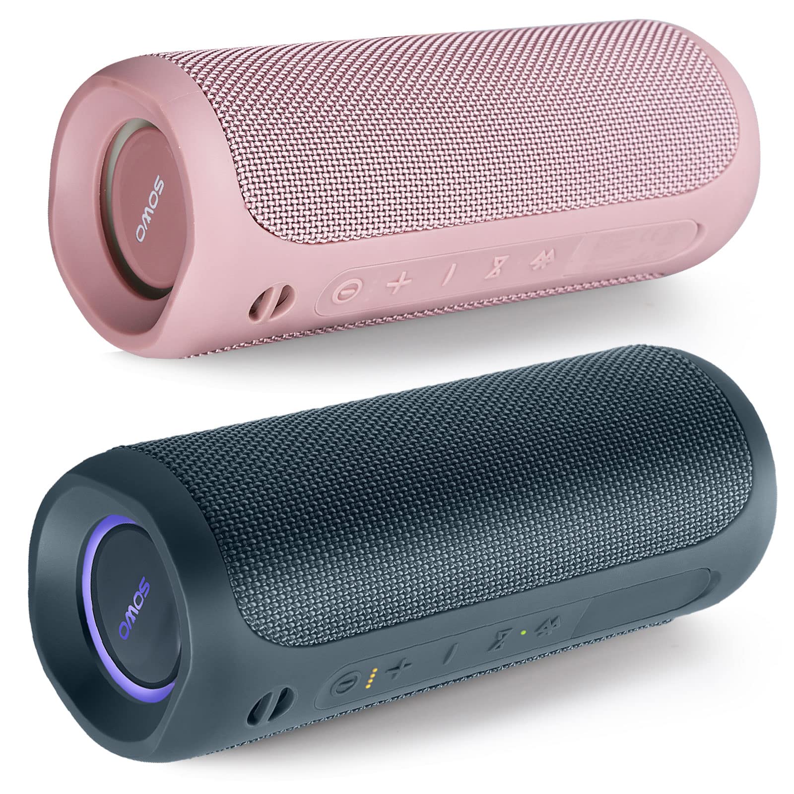 Wireless Bluetooth Speaker Portable IPX7 Waterproof Outdoor Speaker with 25W Loud Sound, Bassboom Technology, TWS Pairing, 16H Playtime & LED Lights - Perfect for Beach, Pool Party, Camping & Home Use