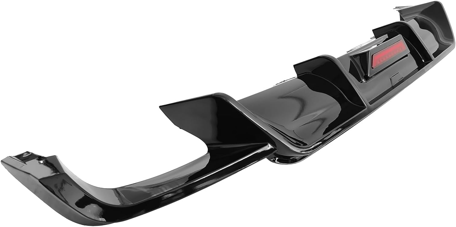 2018-2024 Toyota Camry SE XSE Rear Diffuser Lip Spoiler - PP Material Black Rear Bumper Diffuser for Enhanced Aerodynamics & Sporty Look - Perfect for Street Racing & Car Shows