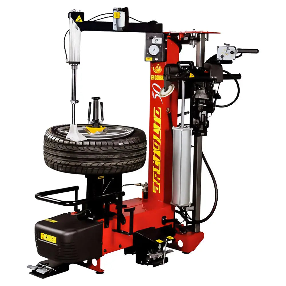 Corghi AM50 Artiglio Professional Tire Changer with Pneumatic Locking Swing Arm - Heavy Duty Wheel Service for Auto Shops & Tire Stores