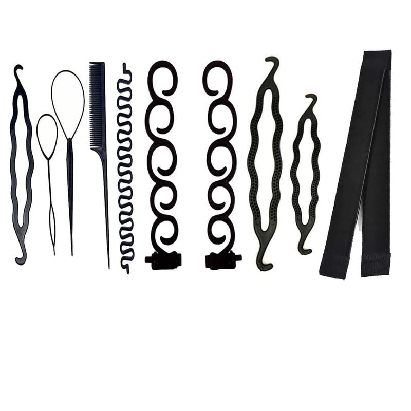 LYTIX 10pcs Hair Braiding Tools Set for Styling & Accessories - Perfect for DIY Hairstyles