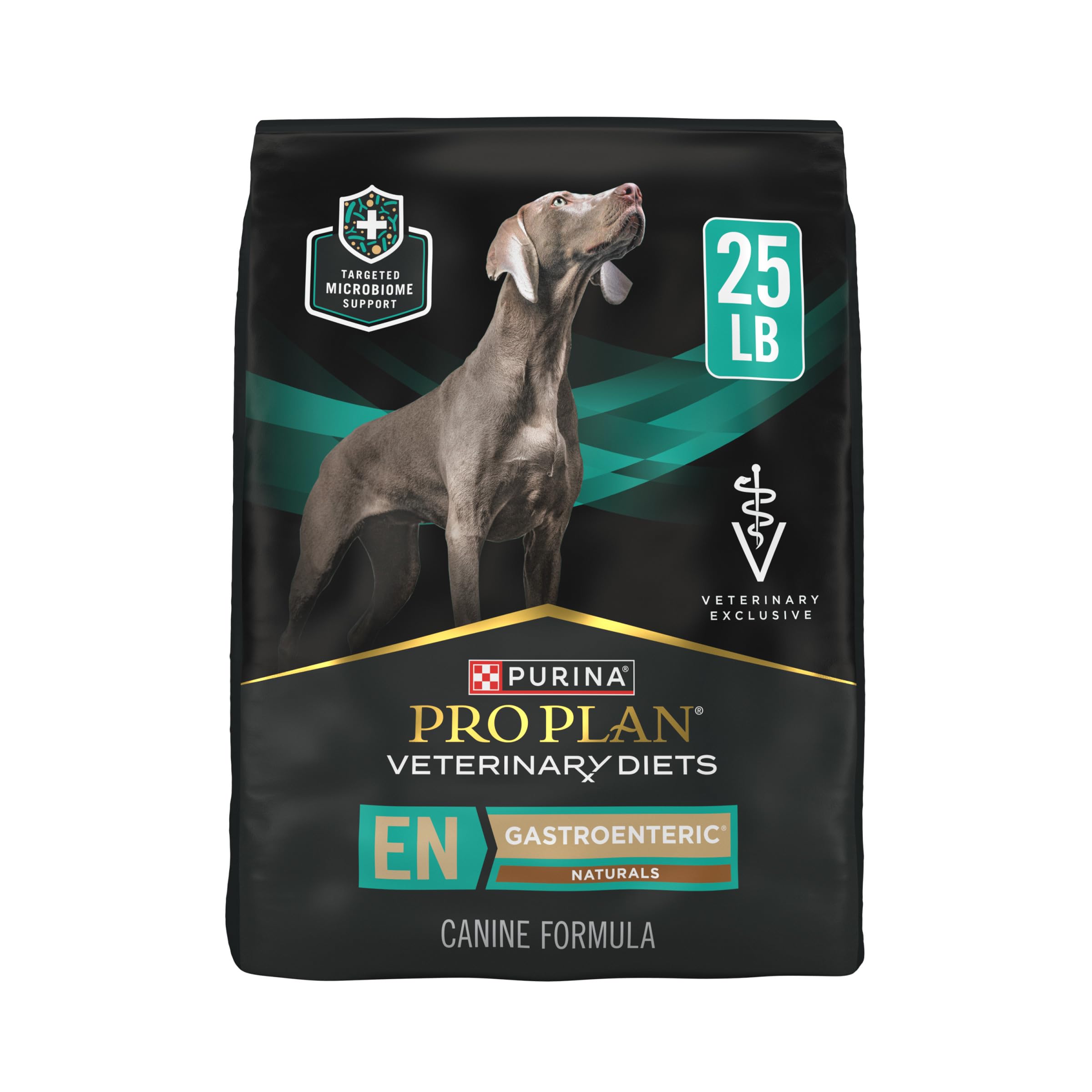Purina Pro Plan Veterinary Diets EN Gastroenteric Dry Dog Food - Natural Formula with Added Vitamins & Minerals for Sensitive Stomachs - 25lb Bag for Adult Dogs with Digestive Issues - Perfect for Dogs with IBS, Food Allergies or Recovery from Surgery