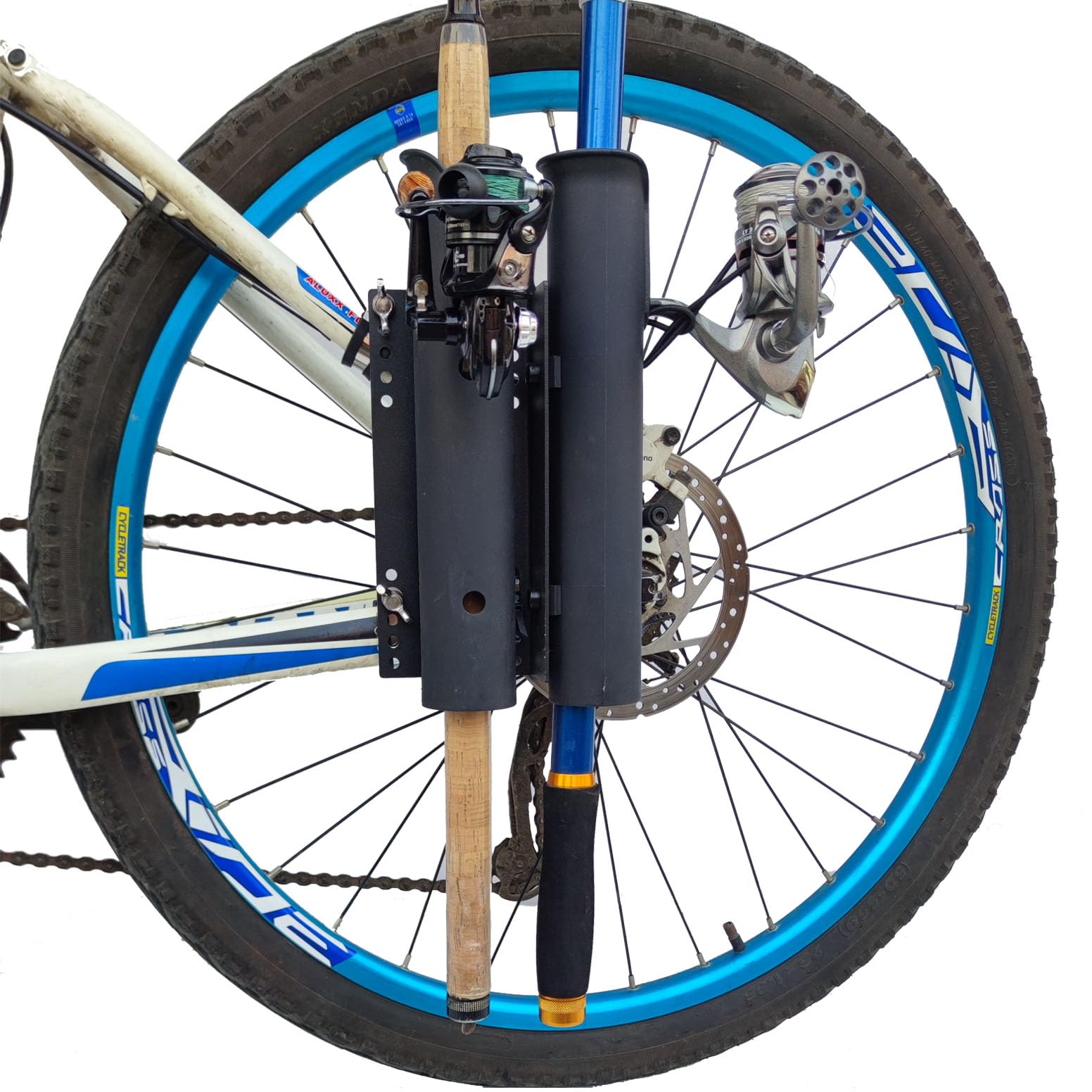 Bike Fishing Rod Holder - Secure Fishing Pole Carrier for Bicycle | Perfect for Anglers Cycling to Fishing Spots