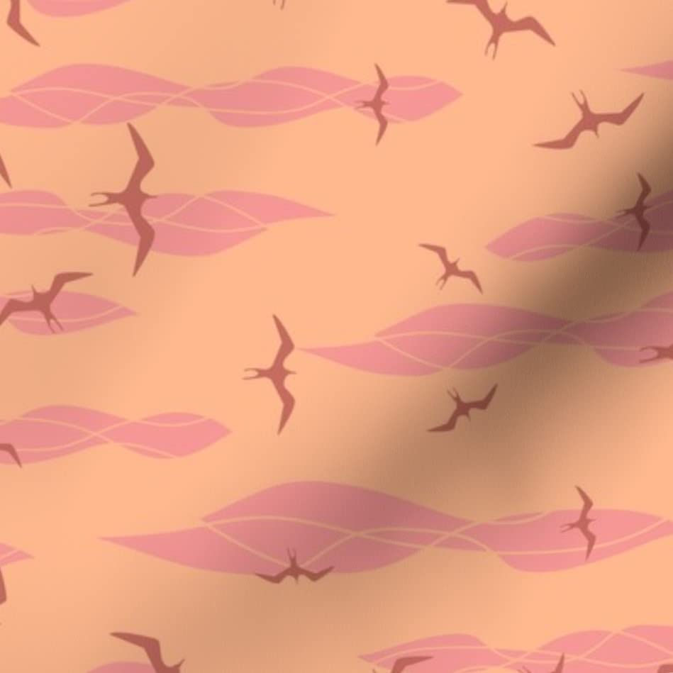 Manu Lewa Red Orange Birds Hawaiian Flying IWA Bird Printed Minky Fabric by The Yard - Soft Plush Material for Sewing Baby Blankets, Quilt Backing & DIY Projects - Perfect for Nursery Decor, Home Crafts & Gift Making