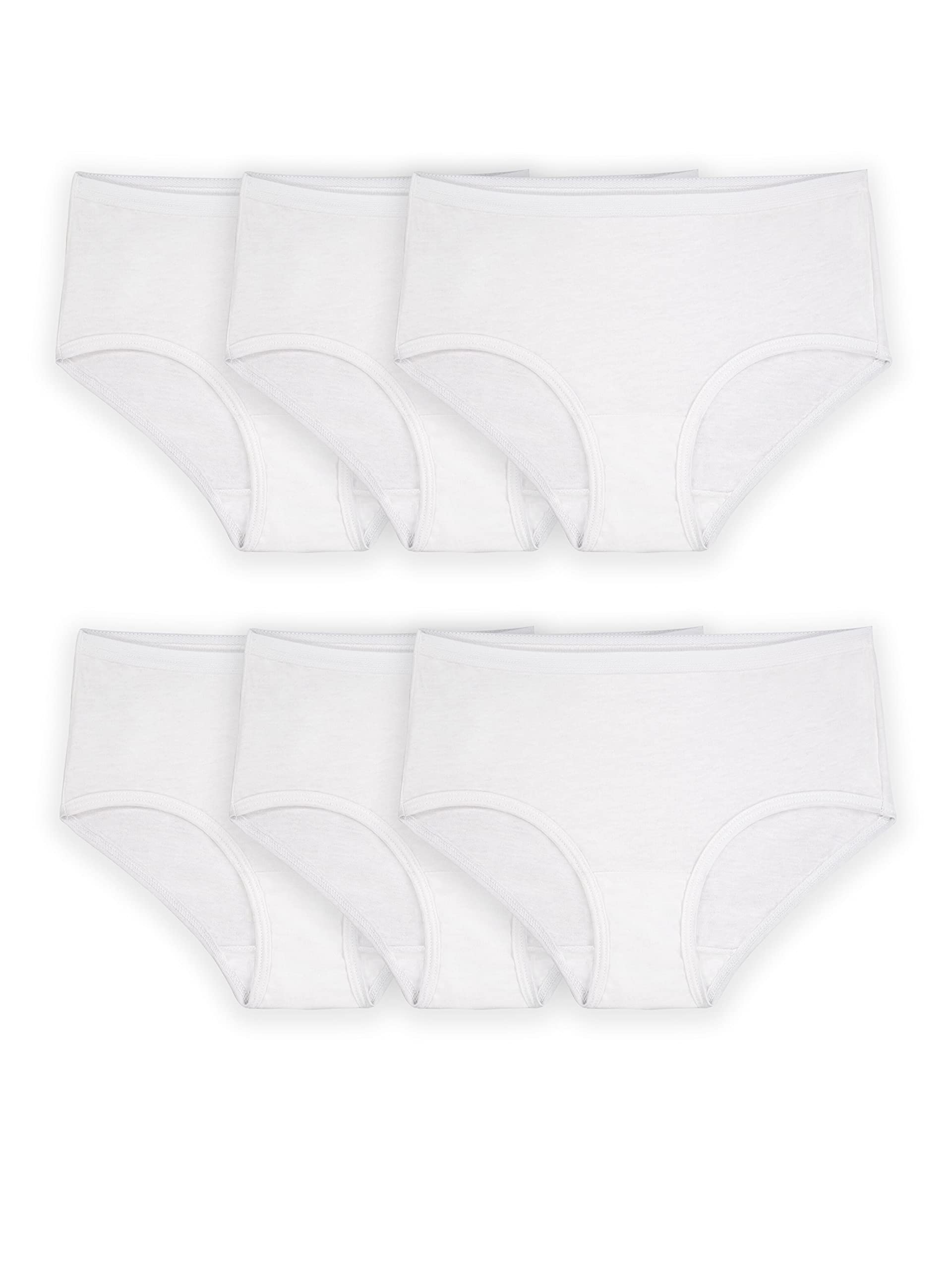 Fruit of the Loom Girls' 100% Cotton Brief Underwear Multipack - Soft & Breathable Underwear for Kids, 5-Pack - Perfect for School, Sports & Everyday Comfort