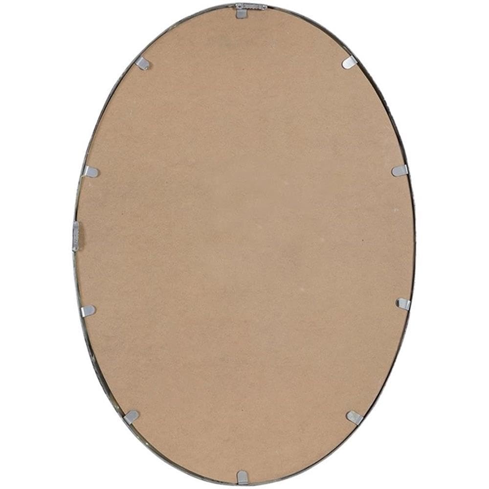 BOWERY HILL Modern Oval Wall Mirror - Framed Glass Mirror for Living Room, Bedroom, Entryway & Bathroom Decor