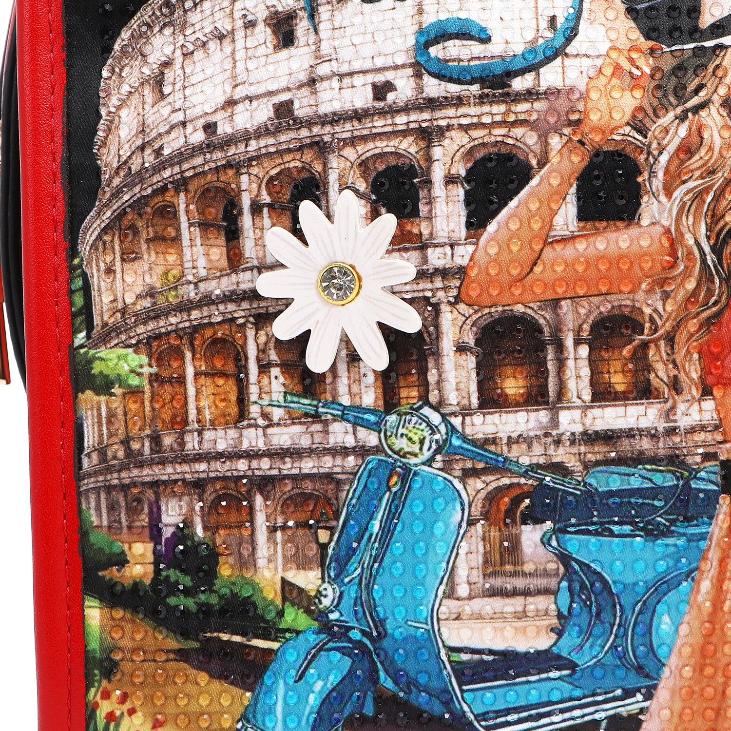 Martha Travels Italy Dome Satchel - Stylish Leather Crossbody Bag for Women, Perfect for Travel, Work & Everyday Use