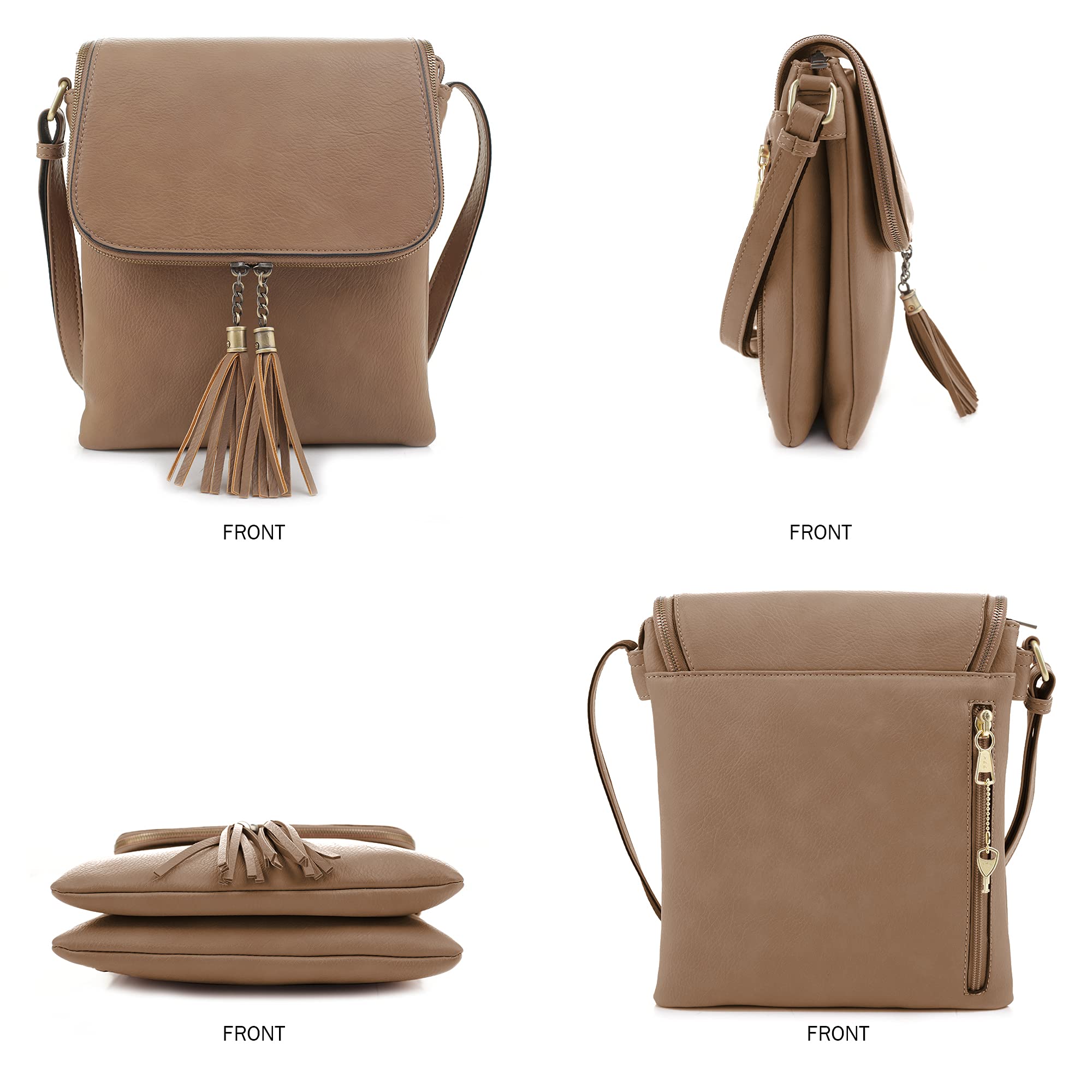 JESSIE & JAMES Cheyanne Concealed Carry Crossbody Bag with Lock & Key - Secure Anti-Theft Purse for Women | Perfect for Travel, Shopping & Everyday Use