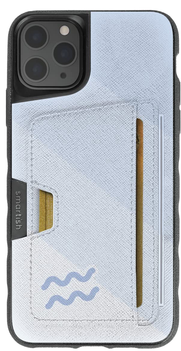 Smartish Aquarius Slim Protective Wallet Case for iPhone 11 Pro Max with Kickstand & Credit Card Holder | Wallet Slayer Vol 2 | Perfect for Everyday Use, Travel & Business Meetings