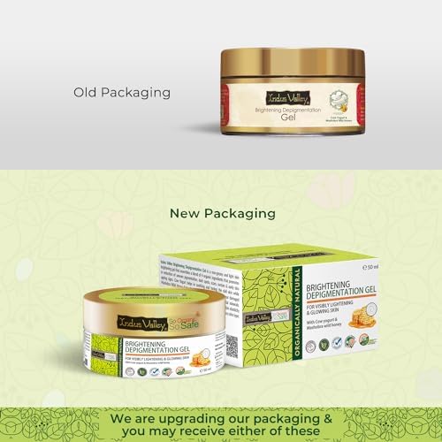 Organic Cow's Milk Yogurt & Honey Face Gel for All Skin Types | Indus Valley Natural Skincare | 50ml | Hydrating & Nourishing for Dry, Sensitive Skin | Day & Night Moisturizer