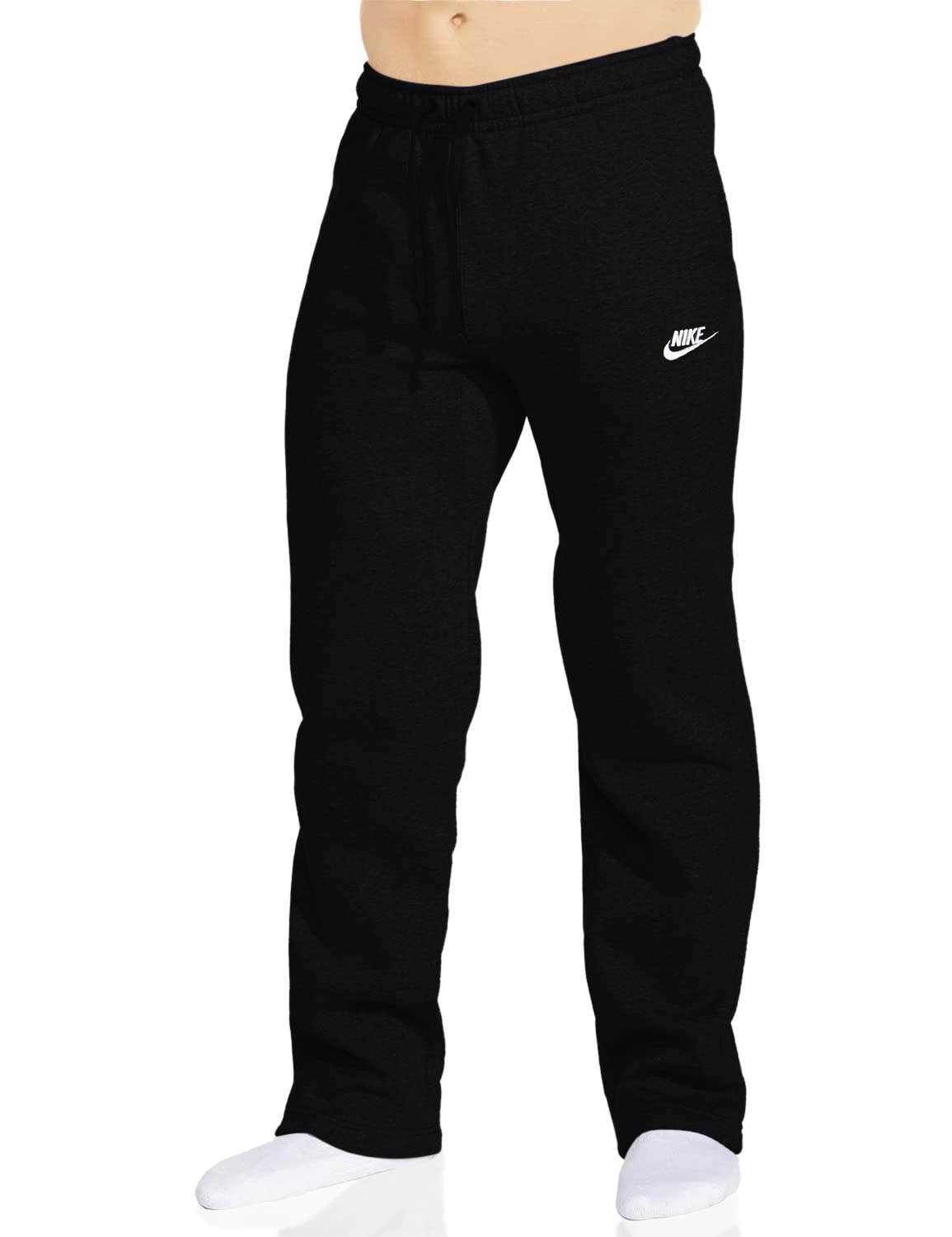 Nike Men's Open Hem Club Fleece Pants - Comfortable Athletic Joggers for Gym, Running & Casual Wear