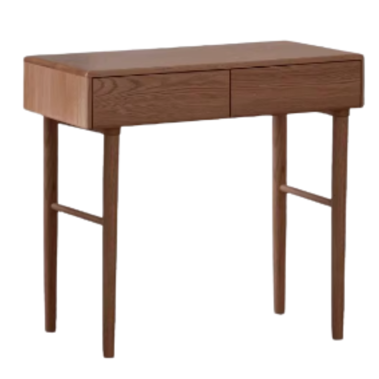 Modern Oak Solid Wood Retractable Dressing Table - Space-Saving Vanity for Bedroom, Bathroom & Small Apartments