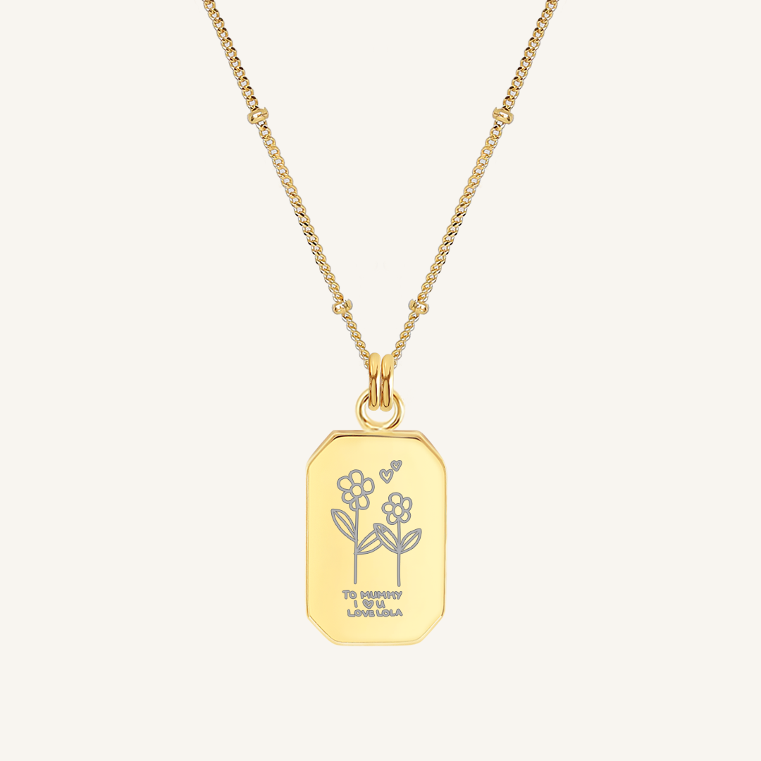 Elegant Amada Necklace for Women - Dainty Gold Plated Pendant Jewelry - Perfect for Date Nights & Special Occasions