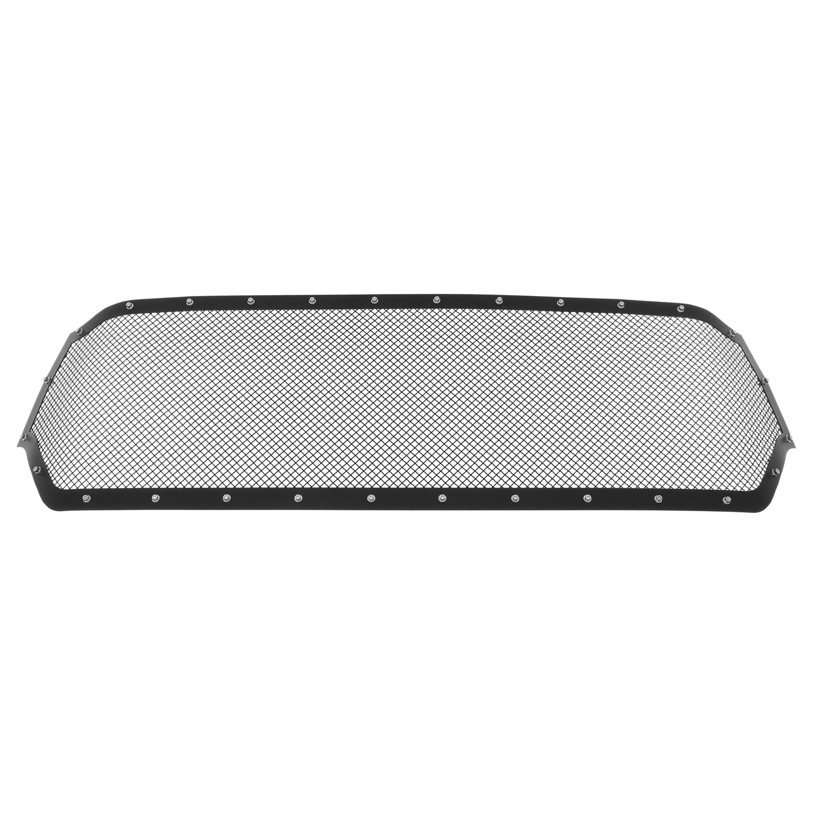 APS Black Stainless Steel Upper Rivet Grille for Ram 1500 (2019-2024) - Compatible with Laramie, Lone Star, Big Horn & Tradesman Models | Durable Truck Exterior Upgrade for Off-Road & Daily Driving