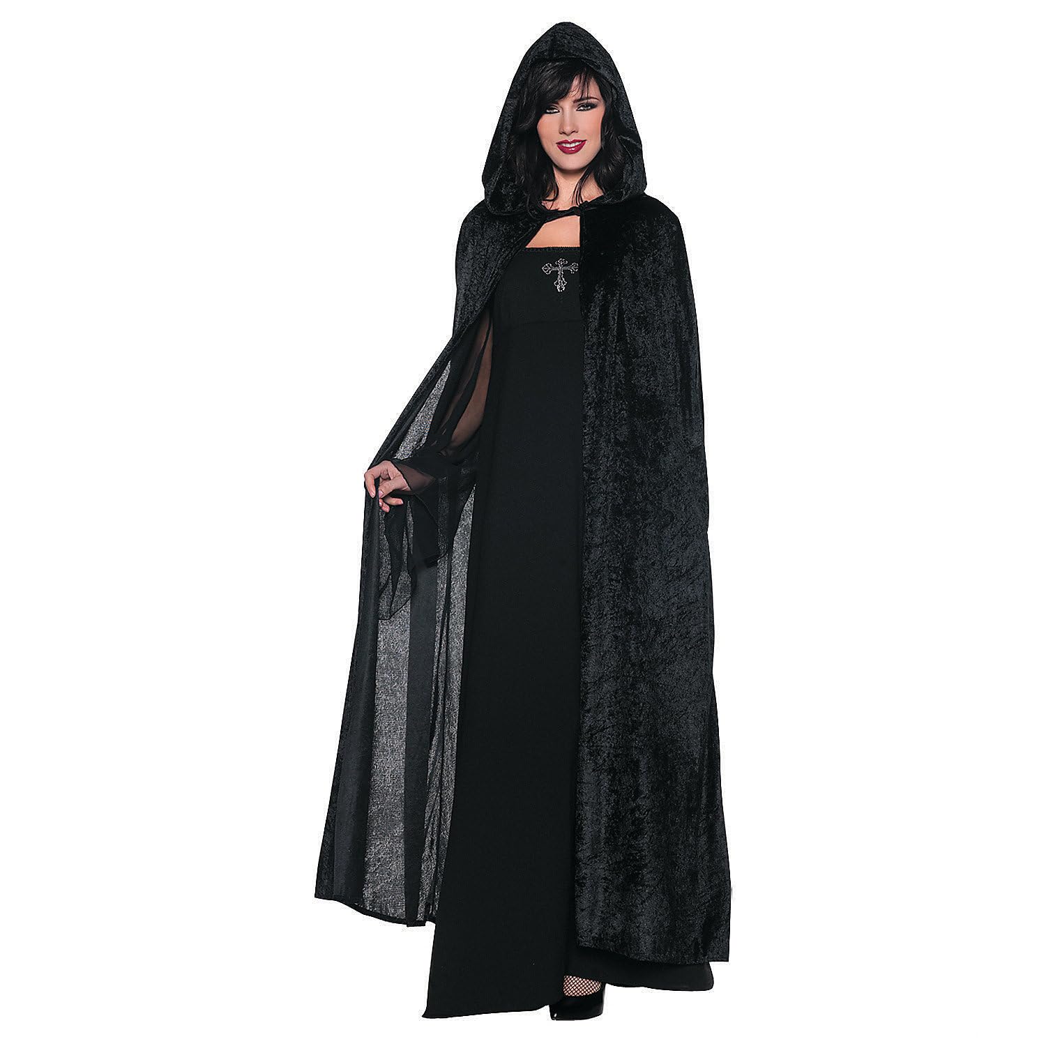 WMU Black Hooded Cloak for Kids & Adults - 55