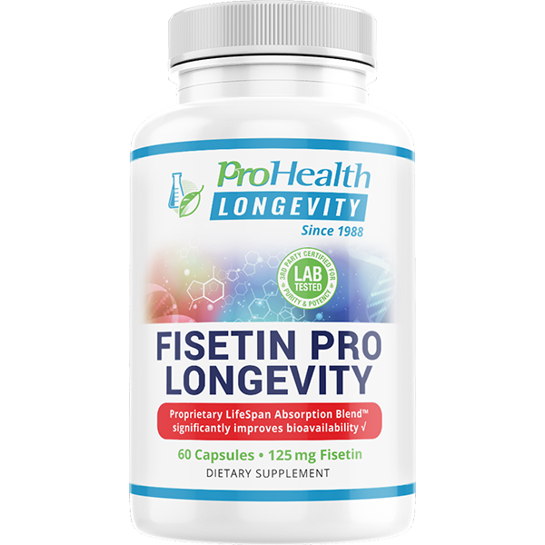 Premium Fisetin Supplement for Longevity & Anti-Aging - 60 Capsules - Supports Cellular Health & Vitality - Ideal for Daily Wellness Routine & Healthy Aging