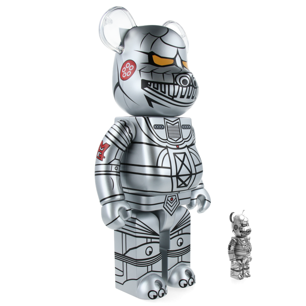 400% + 100% Bearbrick Mechagodzilla (1974) Collectible Figure - Limited Edition Vinyl Art Toy for Display & Collection - Perfect for Anime Fans, Godzilla Lovers & Home Decor