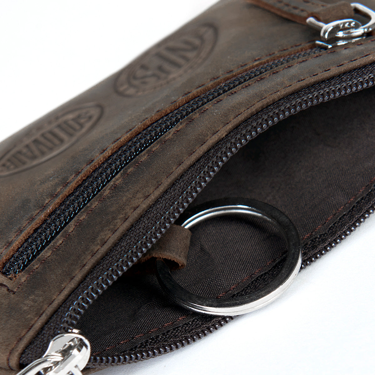 Genuine Leather Key & Coin Wallet - Slim RFID Blocking Organizer for Men & Women - Perfect for Travel, Office, and Everyday Use