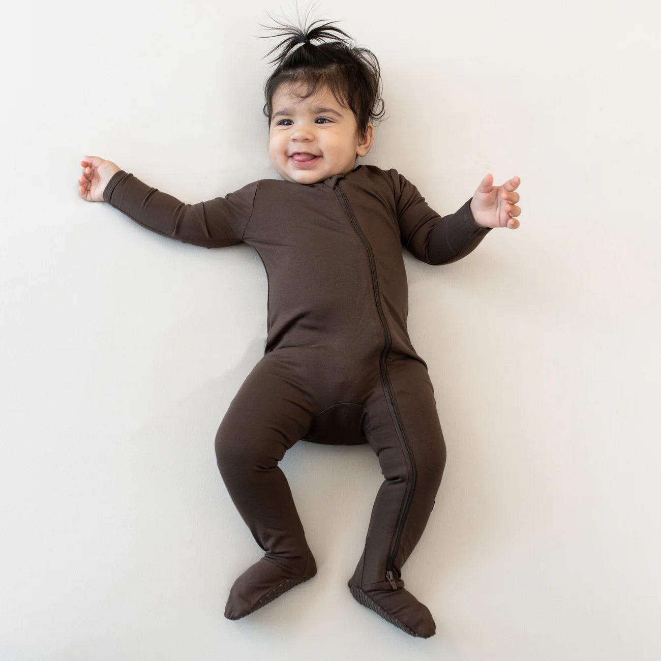 Zippered Footie Pajamas for Adults - Soft & Cozy Espresso Brown Sleepwear - Perfect for Winter Nights & Lounging at Home