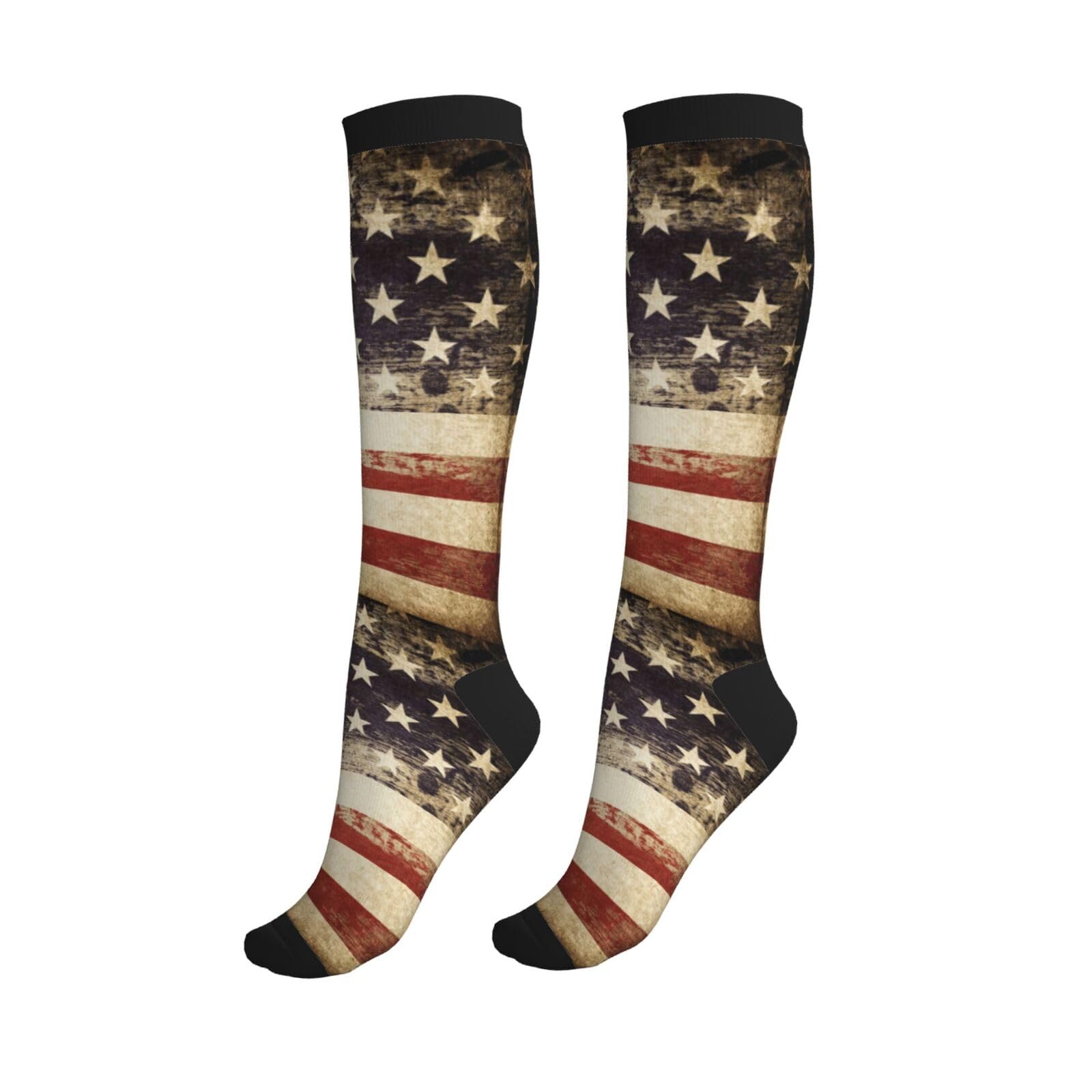 Tie Dye Compression Socks for Women & Men - Knee High Support Socks for Running, Hiking & Athletic Performance - Improve Circulation & Reduce Fatigue