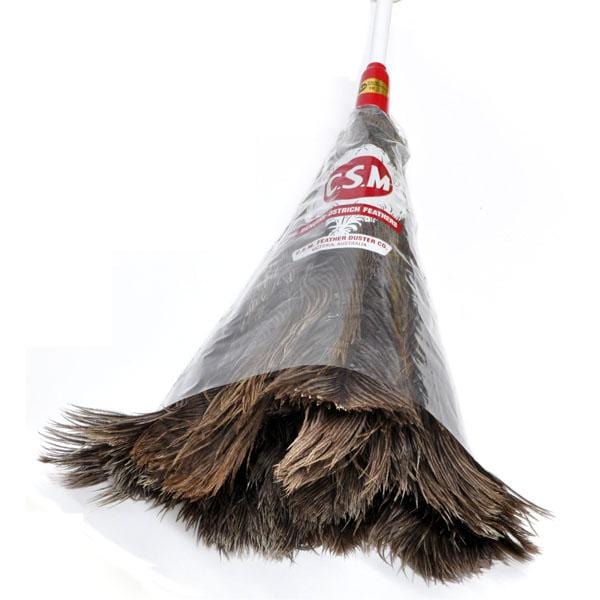 Premium CSM Ostrich Feather Duster for Dusting - Soft & Durable Cleaning Tool for Home, Office, and Car Detailing