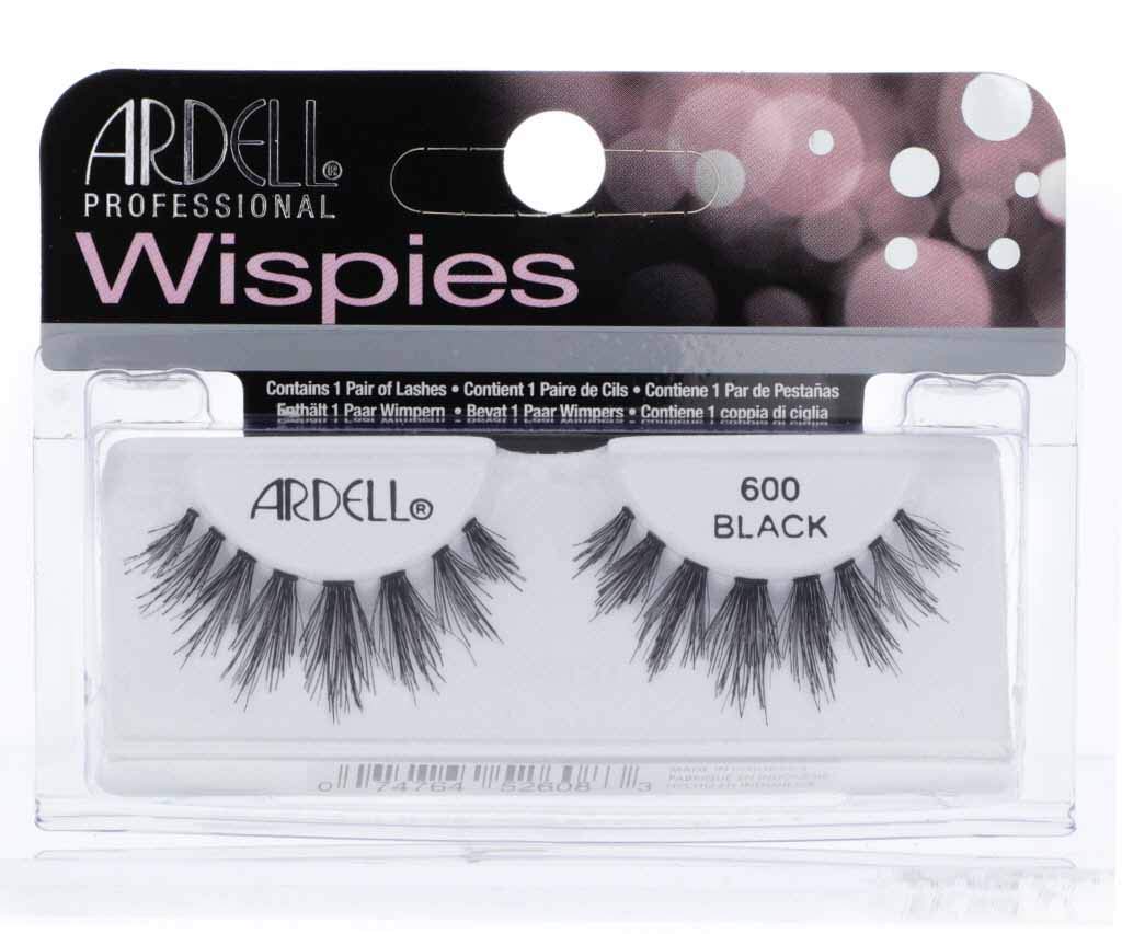 Ardell 600 Wispie Clusters False Eyelashes - Natural Looking Fluffy Clusters for Dramatic Volume & Length - Perfect for Weddings, Parties & Special Occasions