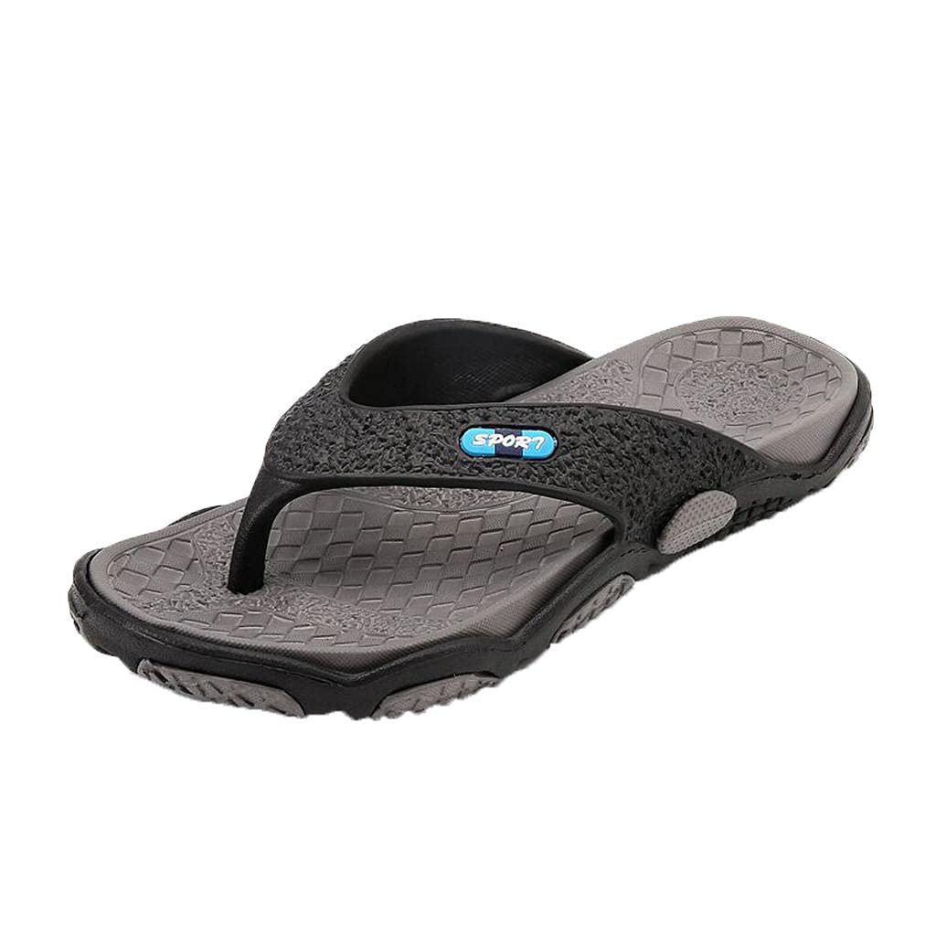 **Breathable Open-Toe Men's Summer Slippers - Comfortable Beach Sandals with Massage Design for Bathroom, Pool & Outdoor Walking**    (*Use for beach vacations, spa relaxation, poolside lounging, and casual home wear*)