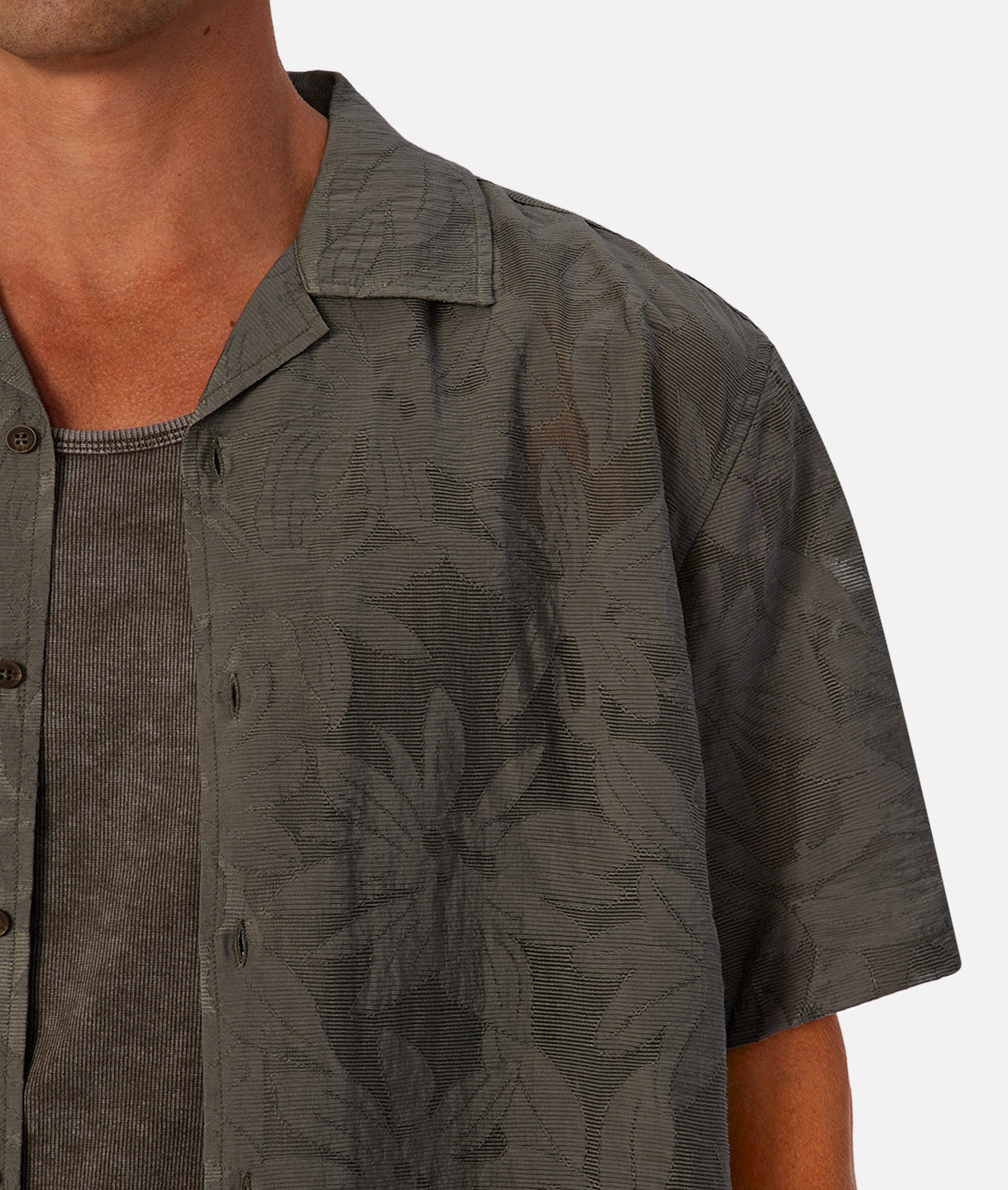 The Munera Short Sleeve Shirt for Men - Soft Cotton Casual Button Down Shirt in Oregano Green | Perfect for Office, Date Night & Summer Outfits