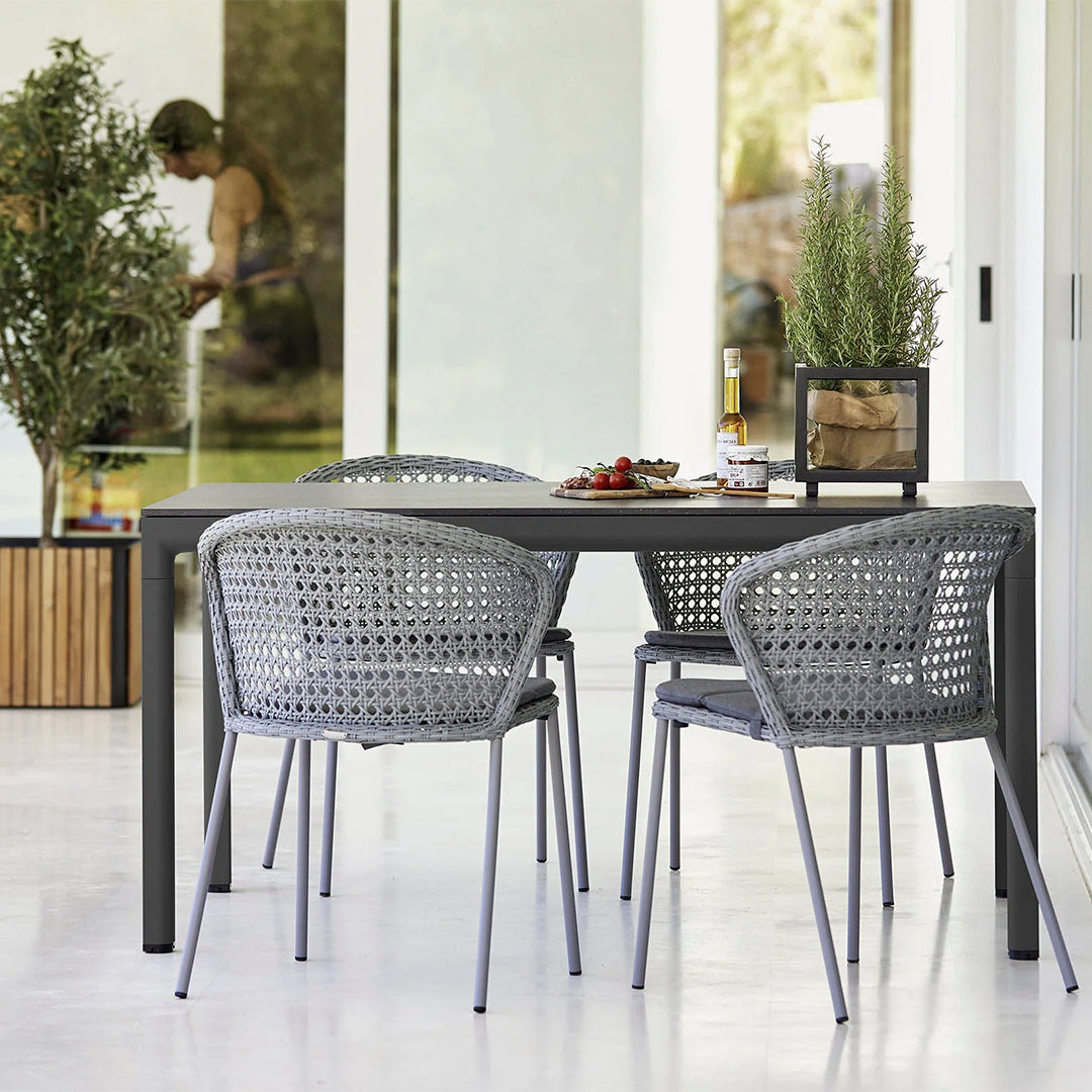 Premium Drop Outdoor Dining Table Set - Waterproof & Durable Patio Furniture for Backyard, Garden, Poolside - Perfect for Al Fresco Dining & Entertaining