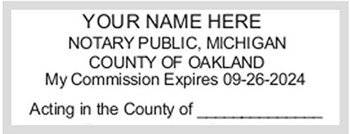 Michigan Notary Stamp & Seal Embosser Combo - Self Inking Notary Supplies for Legal Documents, Contracts & Certificates - Perfect for Notaries, Law Offices & Business Professionals