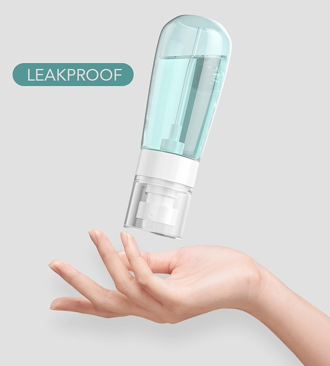 Hidak 3.4oz/100ml Fine Mist Spray Bottle - TSA Approved Empty Refillable Travel Container for Perfume, Skincare, Makeup & Lotion | Plastic Hair Sprayer with Adjustable Nozzle | Perfect for Travel, Gym, Salon & Home Use (Pack of 3)