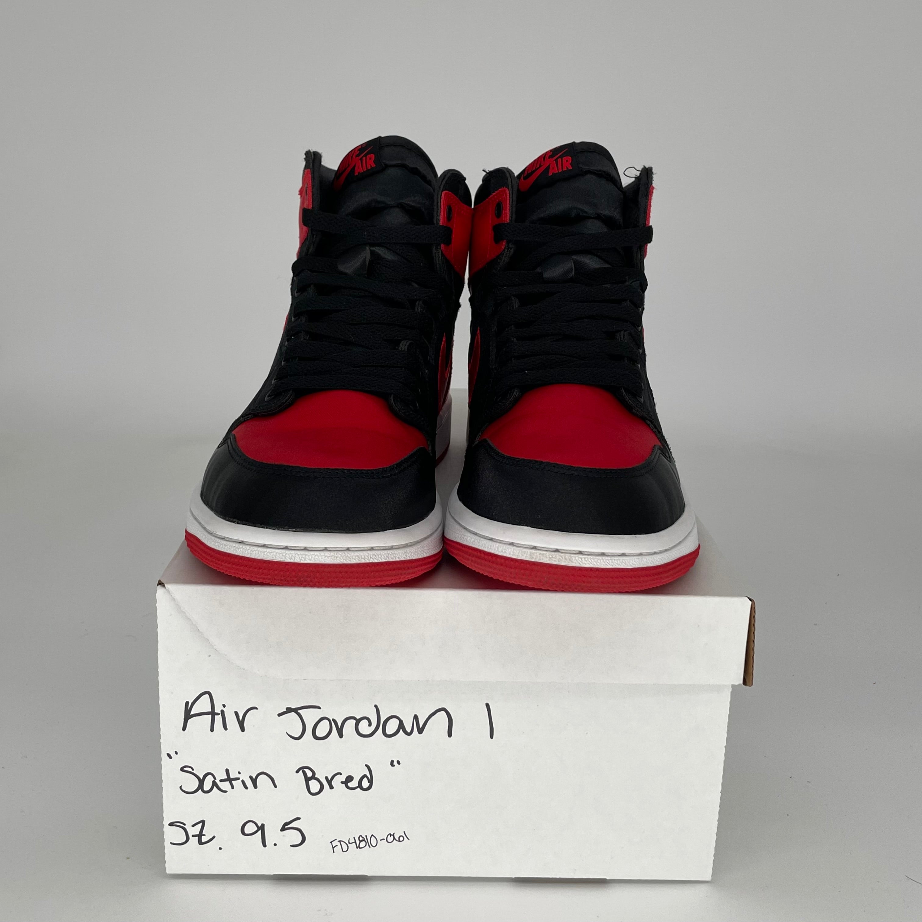 AIR JORDAN 1 SATIN BRED Women's Basketball Shoes Size 9.5/11W - FD4810-061 | Retro High-Top Sneakers for Streetwear & Casual Fashion