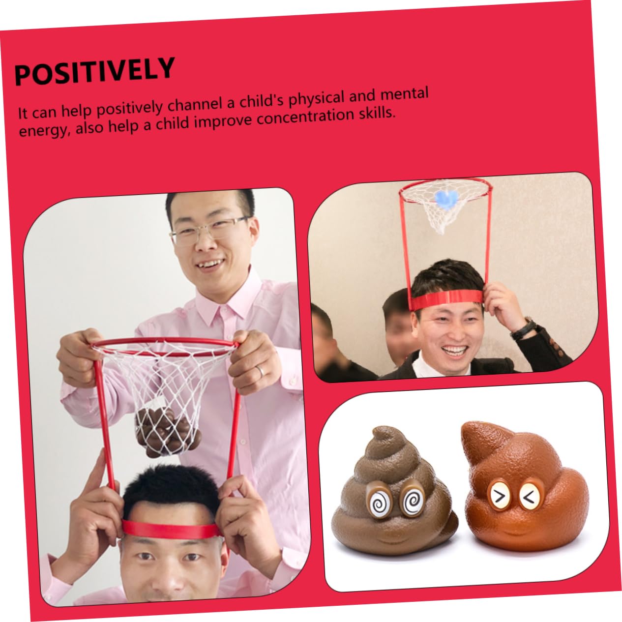 Toddmomy 2-Pack Interactive Poo-Shaped Throwing Toys - Funny Stress Relief & Party Games for Adults - Perfect for Gag Gifts, Office Pranks & Family Game Nights