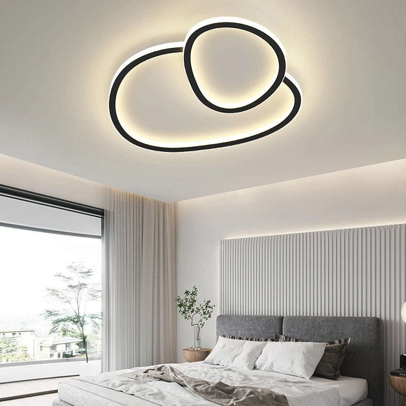 Nelis Modern Smart LED Flush Mount Ceiling Light - Dimmable, WiFi & Voice Control Compatible with Alexa & Google Home - Perfect for Bedroom, Living Room & Kitchen Lighting