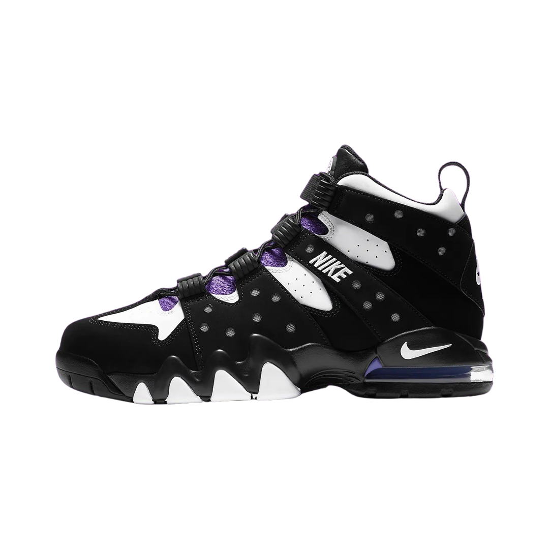 Nike Air Max 2 CB Charles Barkley 94 Retro Sneakers - Black White Purple Basketball Shoes (2020 Release) - Perfect for Streetwear, Basketball Games & Sneaker Collecting