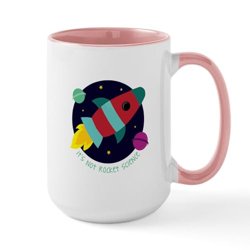 White/Pink Inside - Its Not Rocket Science Mugs