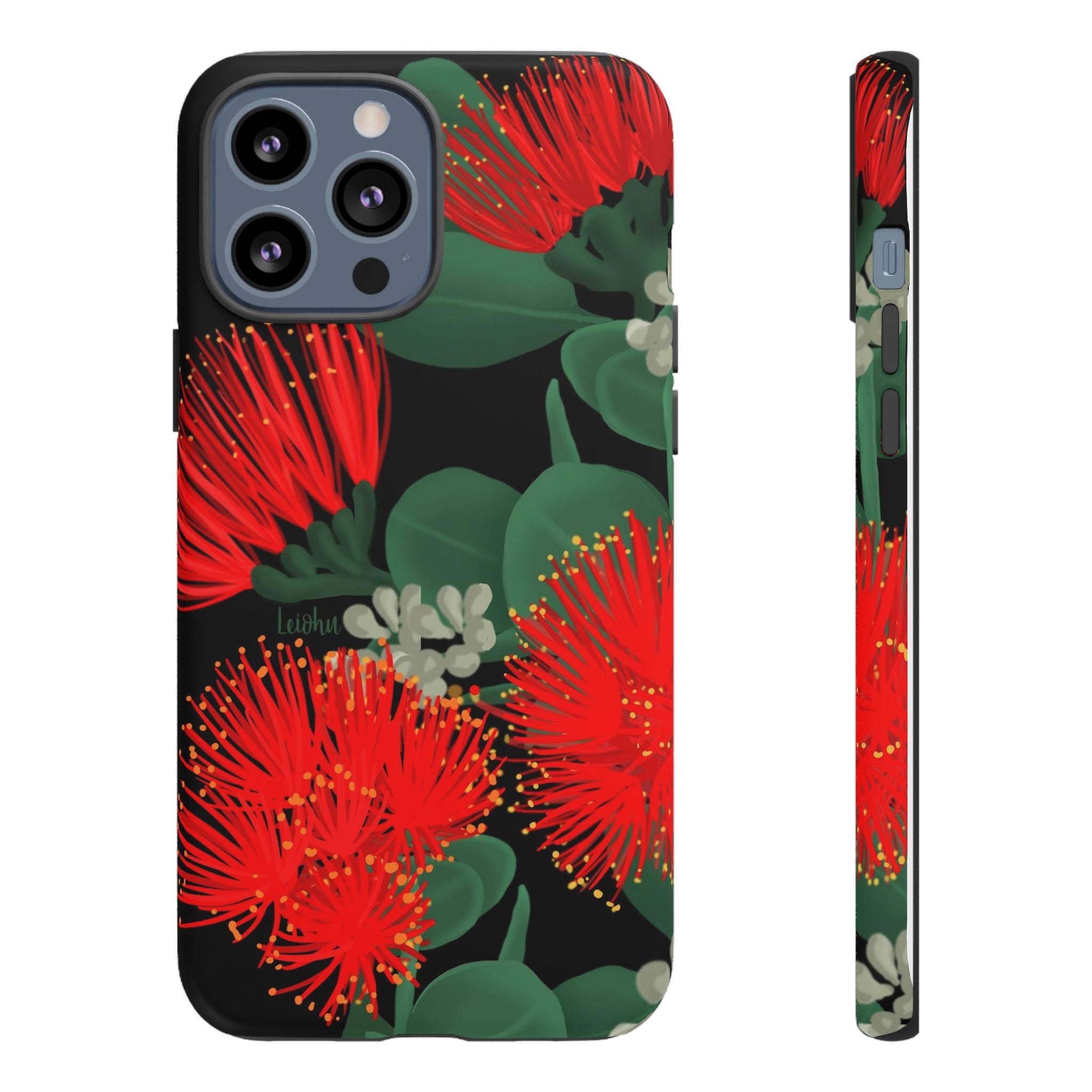 Ōhi'a Lehua 'Ele'ele Hawaiian Flower Lei - Authentic Hawaiian Blossom for Weddings, Luaus & Island-Themed Decor