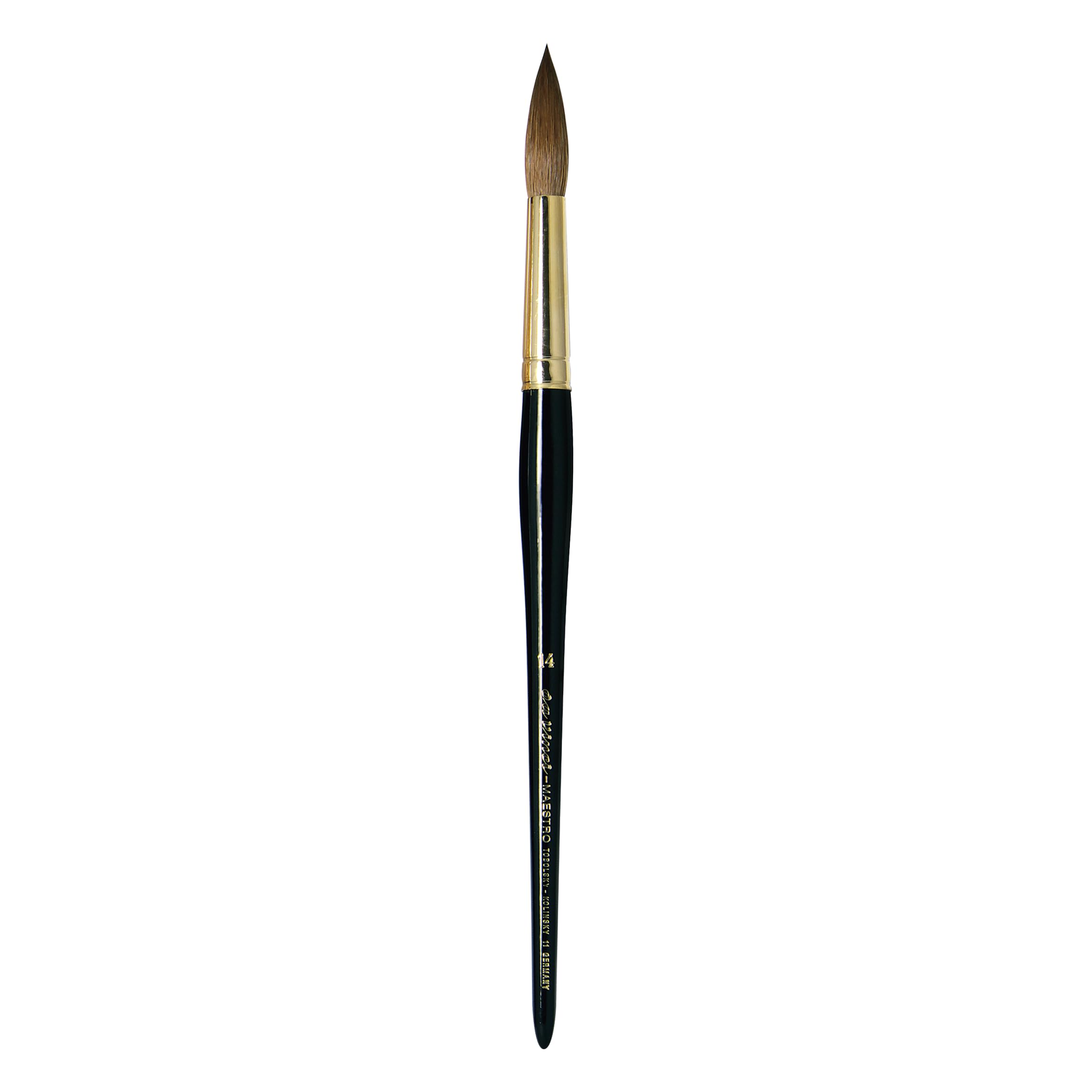da Vinci Series 11 Maestro Kolinsky Red Sable Watercolor Brush - Size 14 Round for Professional Artists | Perfect for Watercolor Painting, Fine Detailing & Miniature Art