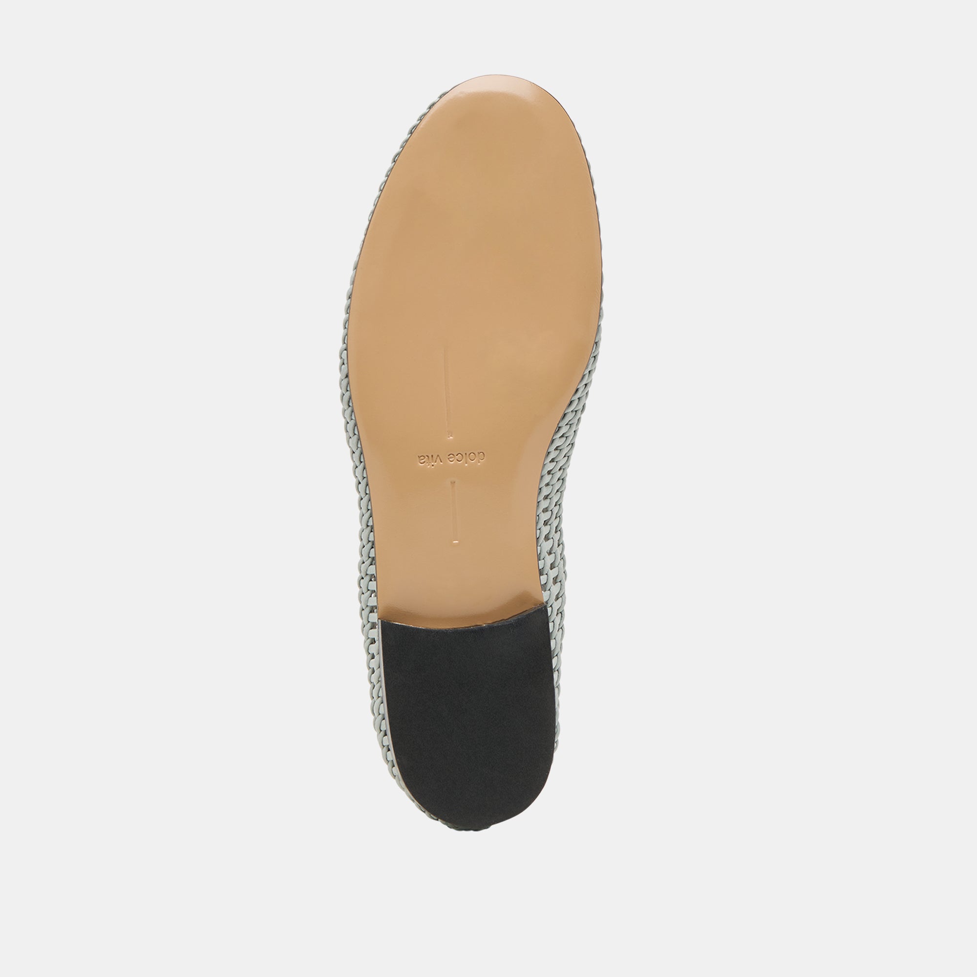 Armond Flats Sky Blue Woven Leather Women's Shoes - Comfortable Casual Loafers for Work, Travel & Everyday Wear