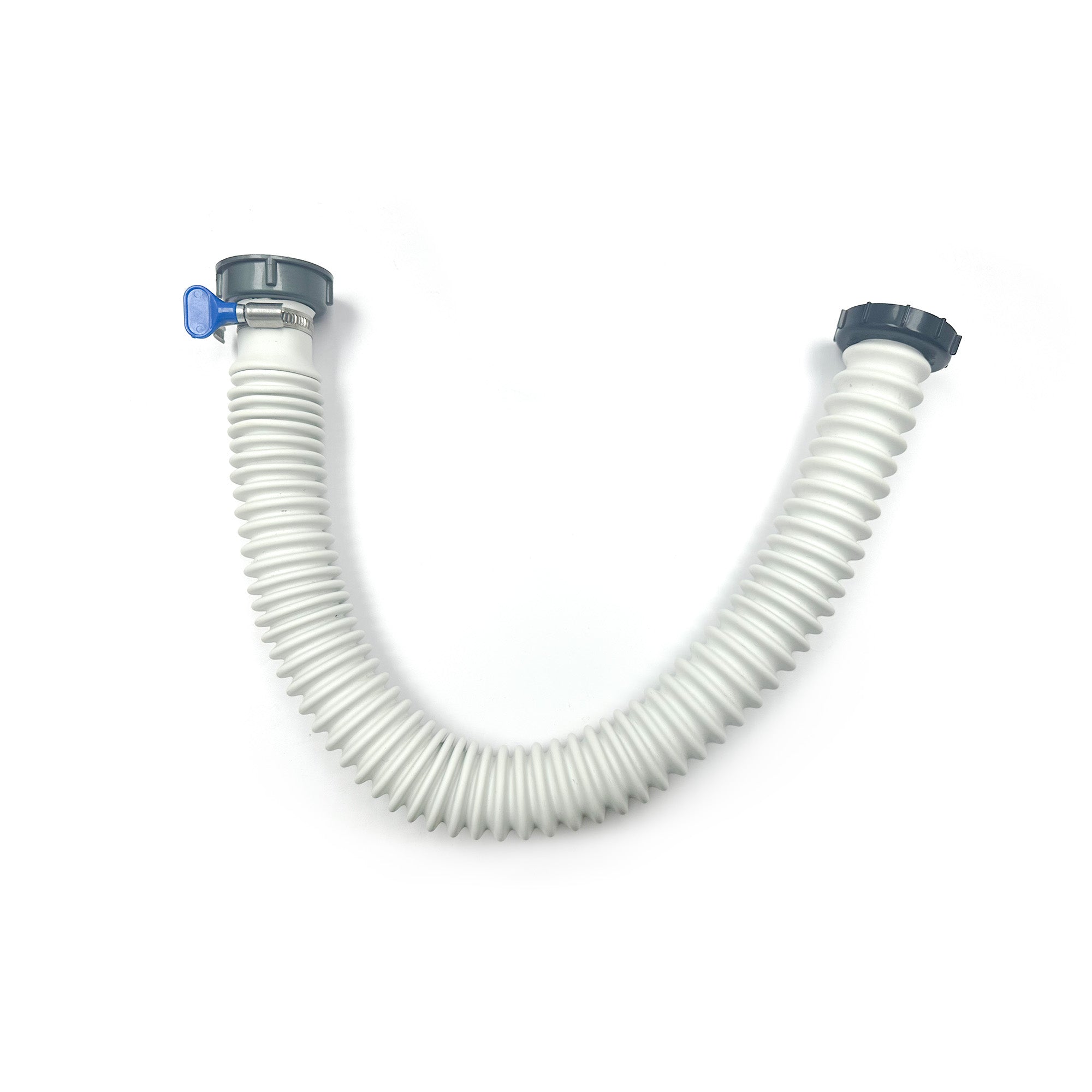Flexible Drain Hose with Adapter - Universal Fit for Tilting Bowl Drain, Kitchen Sink, RV & Camping Use - Heavy Duty Leak Proof Design